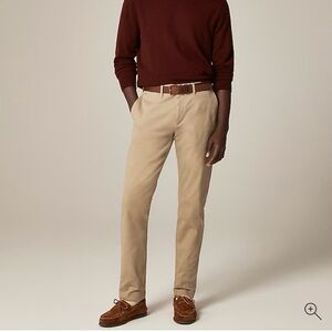 NEW J. Crew Khaki Tan 484 Slim Fit Stretch Chino Pant Size 34 x‎ 32